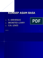 Konsep Asam Basa: S. Arrhenius Bronsted-Lowry G.N. Lewis