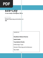 Download ECO CITY-A Case Study of DongtonPune and CAOFEIDIAN by Shashikant Nishant Sharma SN40498306 doc pdf
