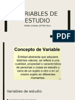 Variables de Estudio