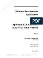 Software Requirement Specification (SRS) of Lazy Remote (Lazymote)