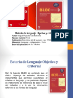 Bateria de Lenguaje Objetiva y Criterial