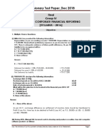 Revisionary Test Paper - Dec 2018: Final Group IV Paper 17: Corporate Financial Reporting (SYLLABUS - 2016)