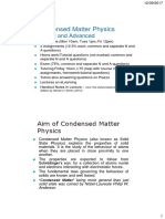 Condensed Matter Physics: Normal and Advanced