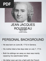 Jean Jacques Rosseau Report