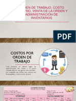 Orden de Trabajo, Costo Unitario, Venta de La Orden y Administración de Inventarios