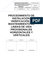 Pets-Instalación Verificación y Mantenimiento de Lineas de Vida - RV 01