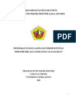 Laporan Kuliah Umum Teknik Industri