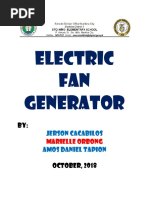 Electric FAN Generator: Jerson Cacabilos Amos Daniel Tapion