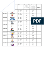 behavior template