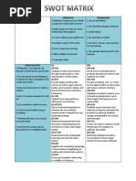 SWOT Mat With Explanation