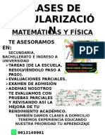 Clases de matemáticas, física y apoyo escolar