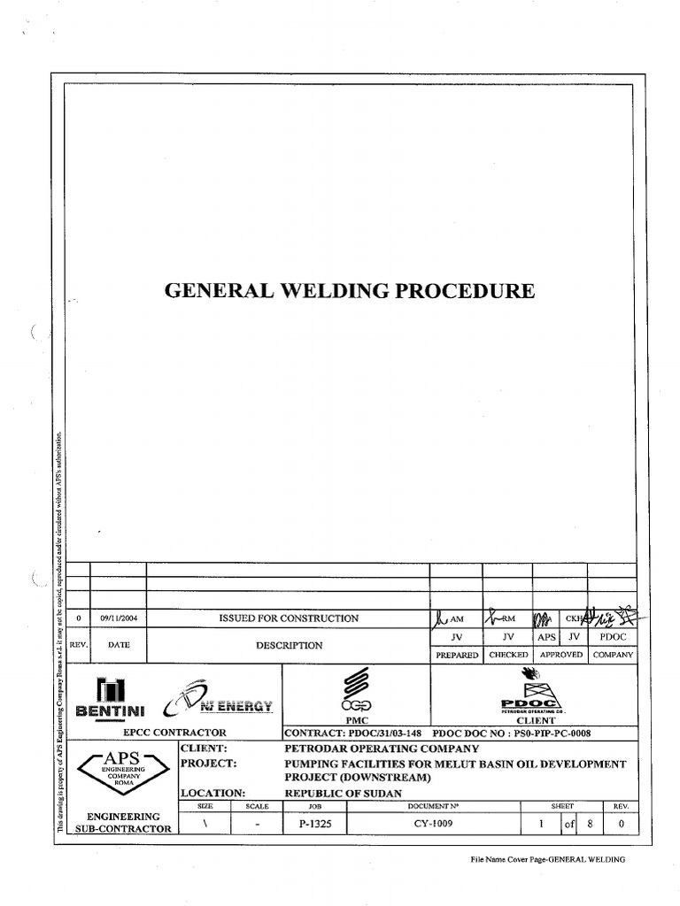 General Welding Procedure PDF PDF