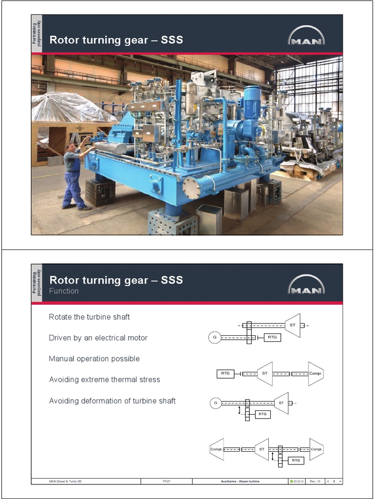 01 Rotor Turning Gear SSS Rev13 en PDF | PDF | Turbine | Turbocharger