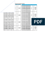 Project Presentation Schedule PDF