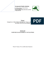 StudyReport Paper Recycling Research Philippines - Work Results PDF