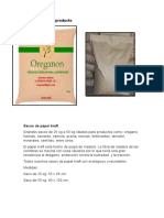 Presentación Del Producto Oregani