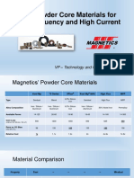 Magnetics Powder Core Material Developments PDF