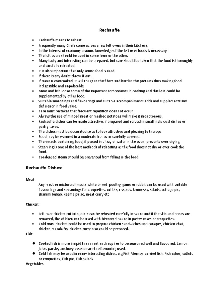 Rechauffe | PDF | Foods | Curry