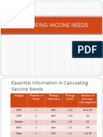 CALCULATING VACCINE NEEDS