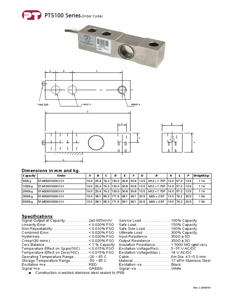 PT5100preview PDF | PDF | Electrical Resistance And Conductance ...