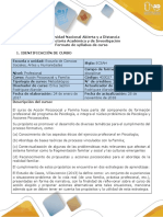 Syllabus Del Curso Acción Psicosocial y Familia PDF