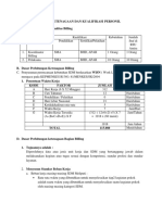 Pola Ketenagaan Billing