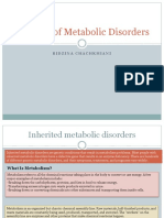 Genetics of Metabolic Disorders I