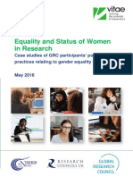 Equality and Status of Women in Research