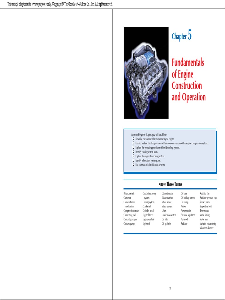 Fundamentals of Engine Construction and Operation PDF | PDF