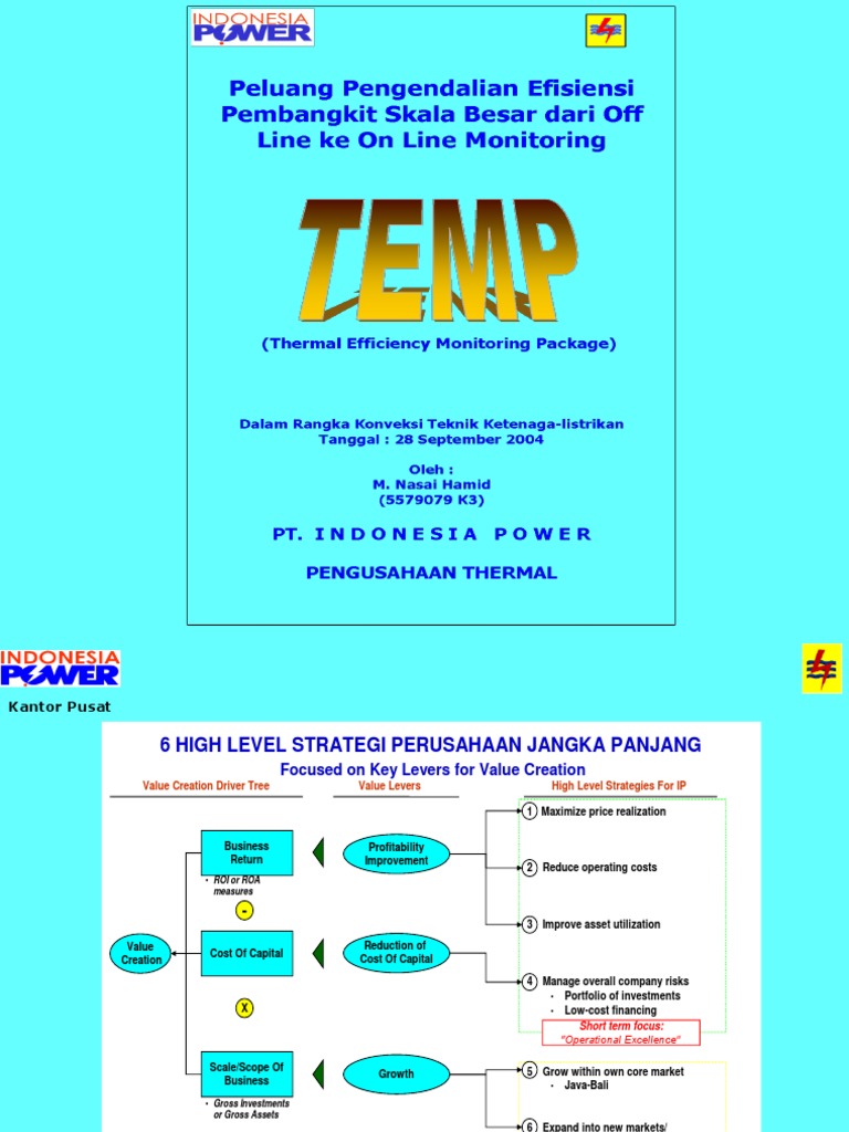 Temp on Line Mula Di PLN Pusat | Boiler | Cost Of Capital
