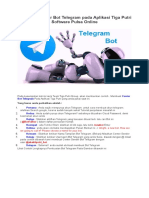 Membuat Center Bot Telegram Pada Aplikasi Tiga Putri Software Pulsa Online