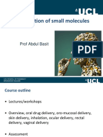 UCL Formulation of Small Molecules Course