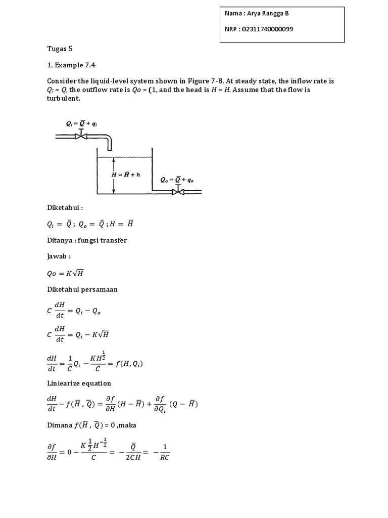 Dynamics System Model | PDF | Fluid Dynamics | Dynamics (Mechanics)
