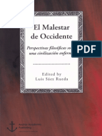 Sáez Rueda, L. (Ed.), El Malestar de Occidente. Perspectivas Filosóficas Sobre Una Civilización Enferma