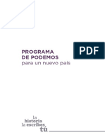 Programa electoral de Podemos para el 28A