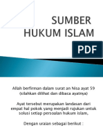 (Sumber Hukum Islam)