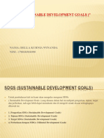 "Sdgs (Sustainable Development Goals) ": Nama: Della Kurnia Winanda NIM: 170810301090