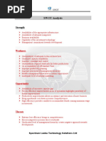 SWOT Analysis: Strength