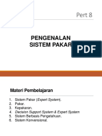 Pert8 Pengenalan Sistem Pakar