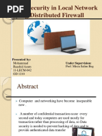 Data Security in Local Network Using Distributed Firewall