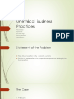 Unethical Business Practices