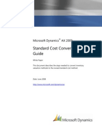 Standard Cost Conversion Guide