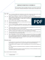 Carta Modelo - Formulario de Orientação de Reembolso