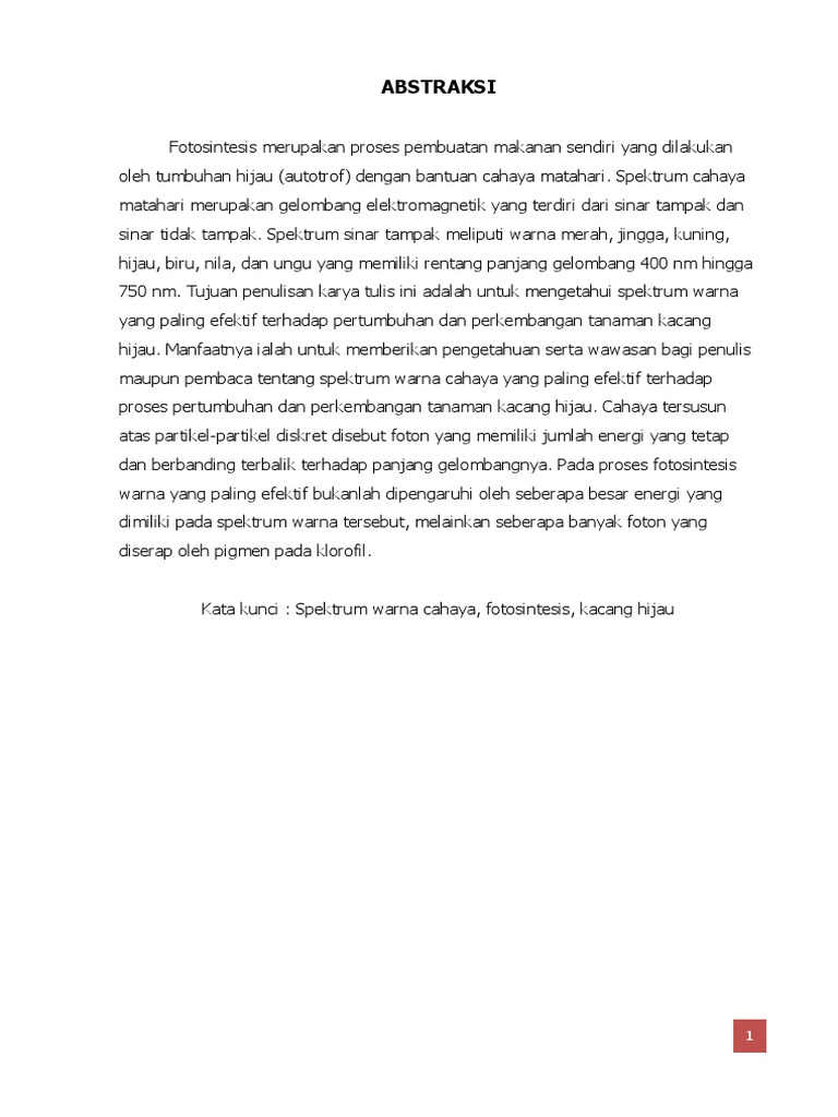 Contoh Laporan Perkecambahan Biji Kacang Hijau Seputar Laporan