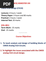 Cmos Vlsi Design (Cvlsi) : B.E. (Electronics) Semester Viii