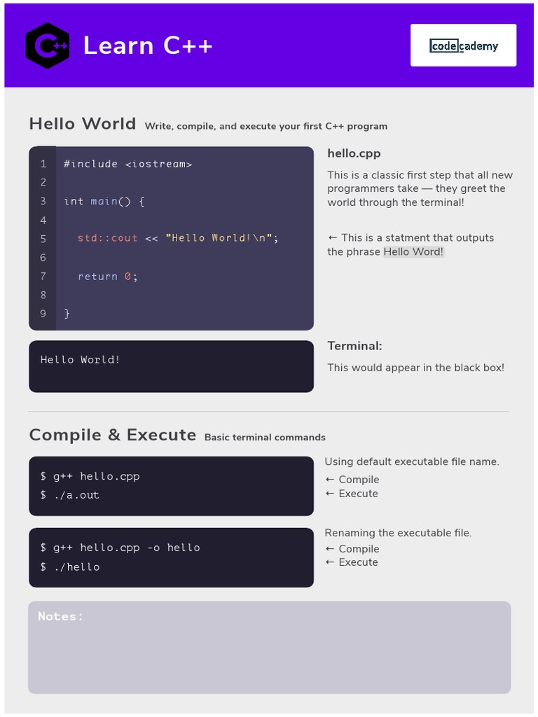 Compile and Run Your First C++ Program | PDF