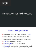 Instruction Set Architecture