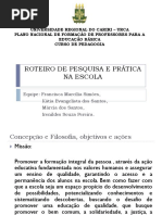 Roteiro de Pesquisa e Prática Na Escola