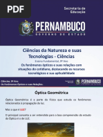 Os Fenômenos Ópticos e Suas Relações Com Situações Do Cotidiano, Destacando Os Recursos Tecnológicos e Sua Aplicabilidade