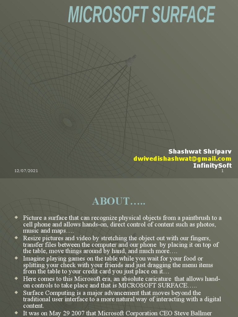 Microsoft Surface | PDF | Software | Computing